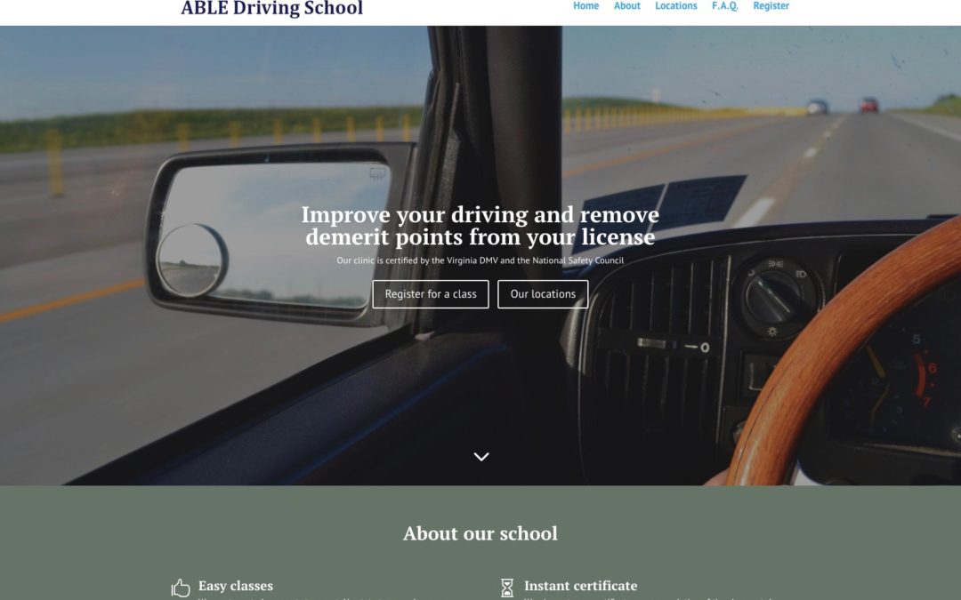 Able Driving School, Winchester, VA