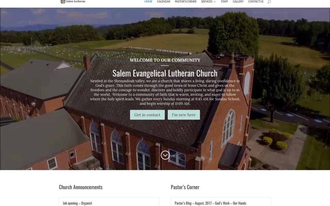 Salem Lutheran Evangelical Church Mount Sidney, VA